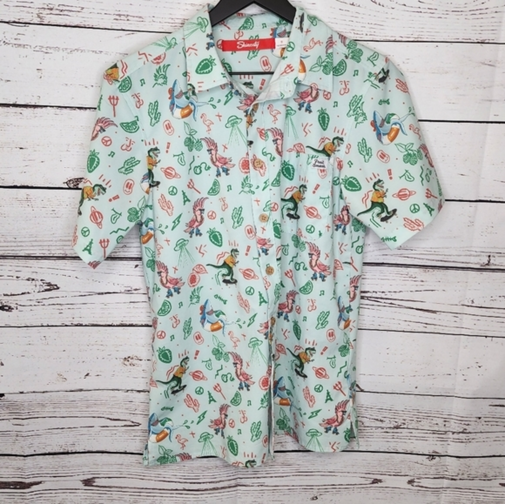 Shinesty Fruit Smash Button‎ Down Shirt